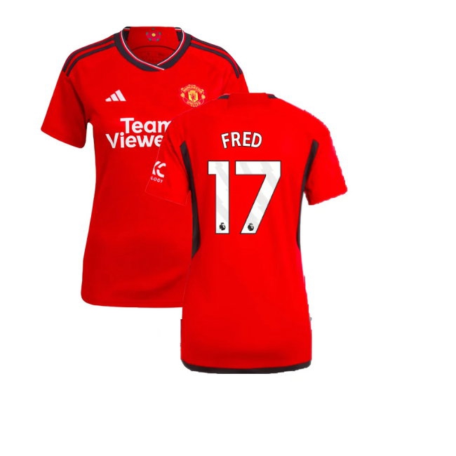 2023-2024 Man Utd Home Shirt (Ladies) (Fred 17) — Shop Now