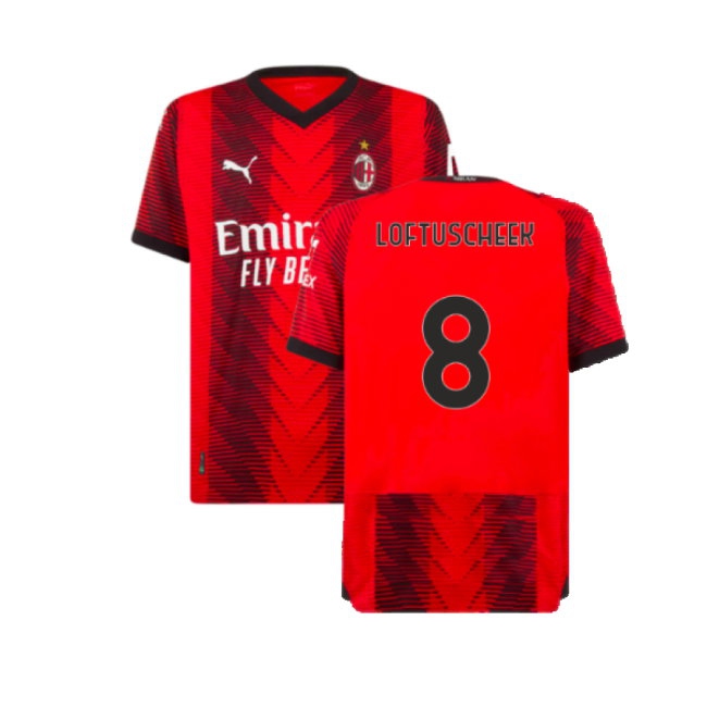 2023-2024 AC Milan Home Player Version Shirt (Loftus Cheek 8) — Shop Online