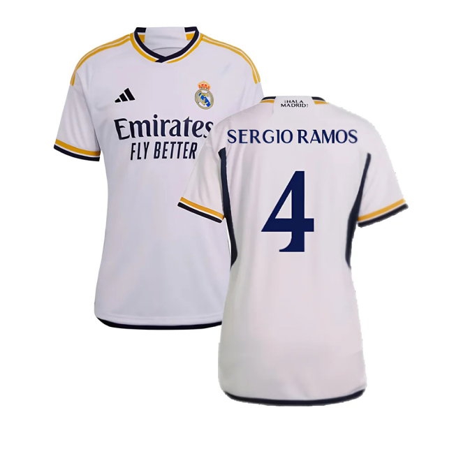2023-2024 Real Madrid Home Shirt (Ladies) (Sergio Ramos 4) — Shop Now