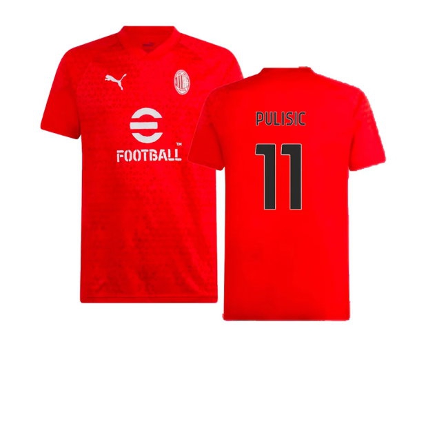 2023-2024 AC Milan Training Jersey (Red) (Pulisic 11) — Shop Online