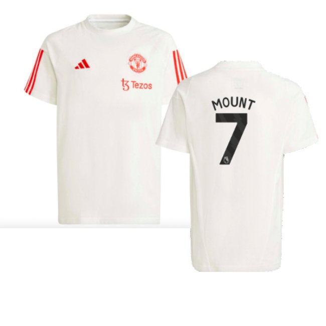 2023-2024 Man Utd Training Tee (White) - Kids (Mount 7) — Buy Online