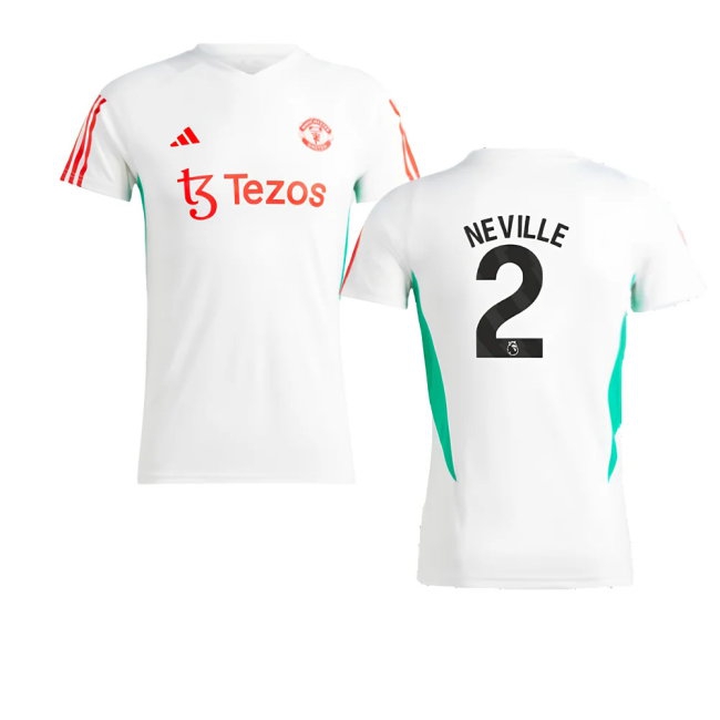 2023-2024 Man Utd Training Jersey (White) - Ladies (Neville 2) — Shop Now