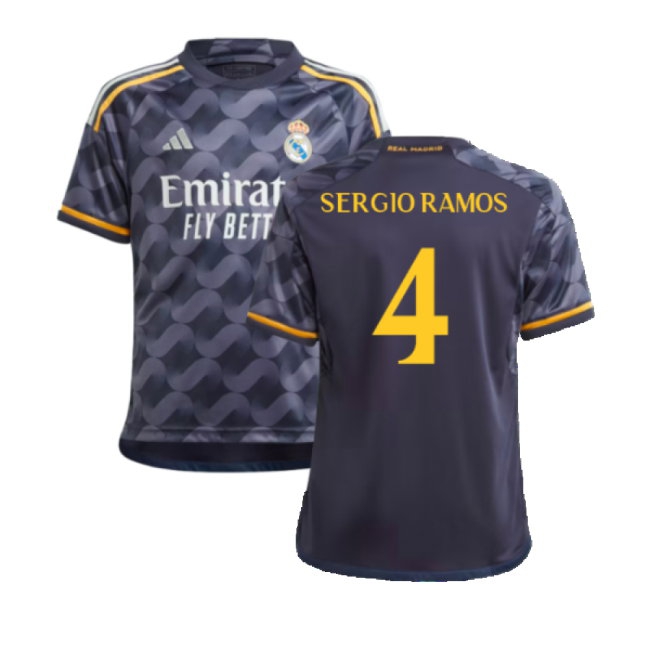 2023-2024 Real Madrid Away Shirt (Kids) (Sergio Ramos 4) — Buy Now