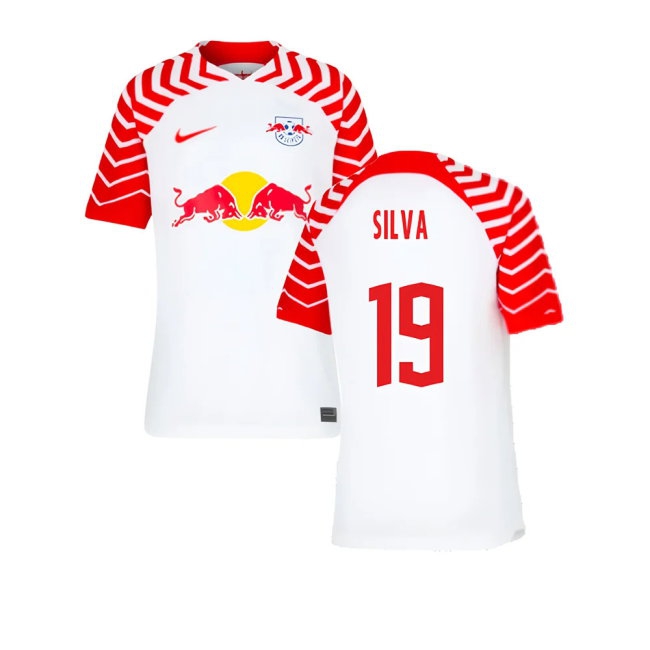 2023-2024 Red Bull Leipzig Home Shirt (Kids) (Silva 19) — Buy Online