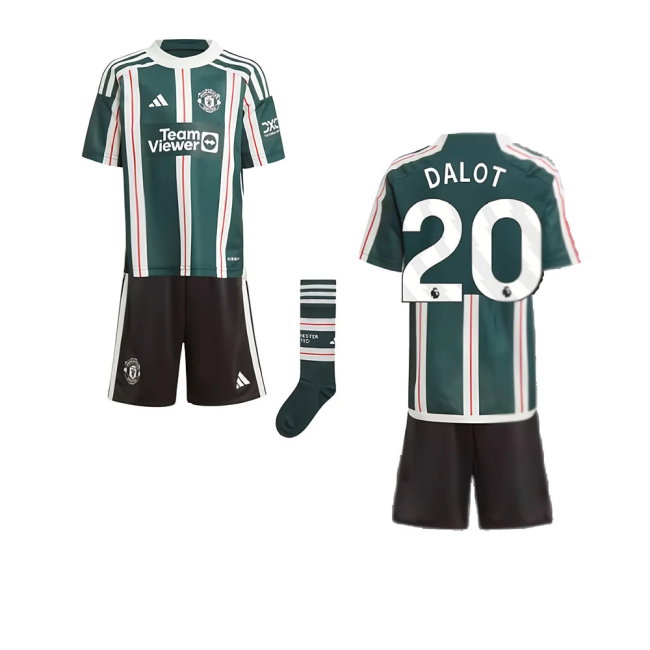 2023-2024 Man Utd Away Mini Kit (Dalot 20) — Shop Online