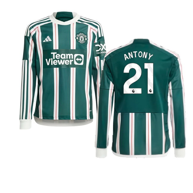 2023-2024 Man Utd Away Long Sleeve Shirt (Kids) (Antony 21) — Shop Now