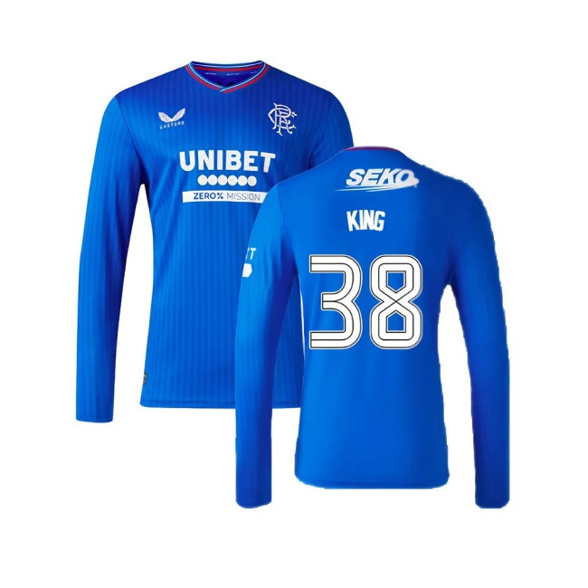 2023-2024 Rangers Long Sleeve Home Shirt (King 38) — Buy Now