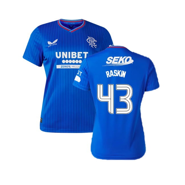 2023-2024 Rangers Home Shirt (Ladies) (Raskin 43) — Shop Now