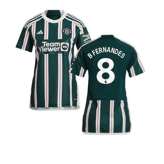 2023-2024 Man Utd Away Shirt (Ladies) (B Fernandes 8) — Buy Online