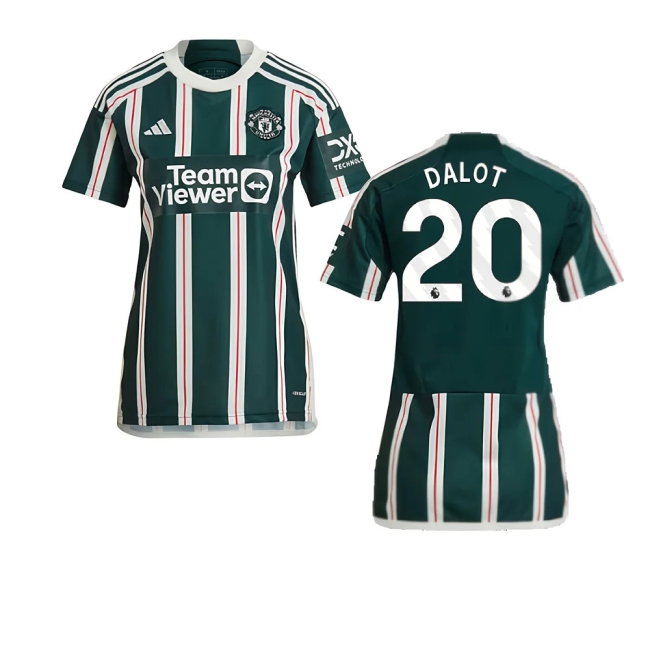 2023-2024 Man Utd Away Shirt (Ladies) (Dalot 20) — Buy Now