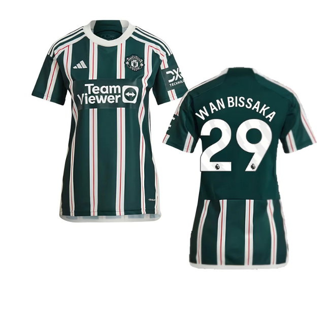 2023-2024 Man Utd Away Shirt (Ladies) (Wan Bissaka 29) — Buy Online