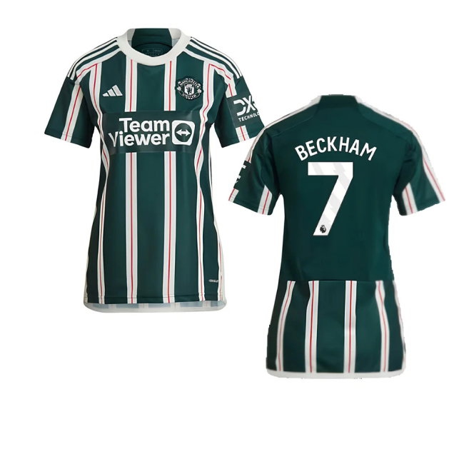 2023-2024 Man Utd Away Shirt (Ladies) (Beckham 7) — Shop Online