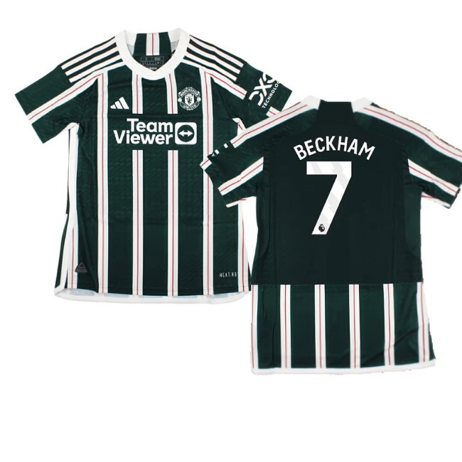 2023-2024 Man Utd Player Version Away Shirt (Ladies) (Beckham 7) — Shop Now