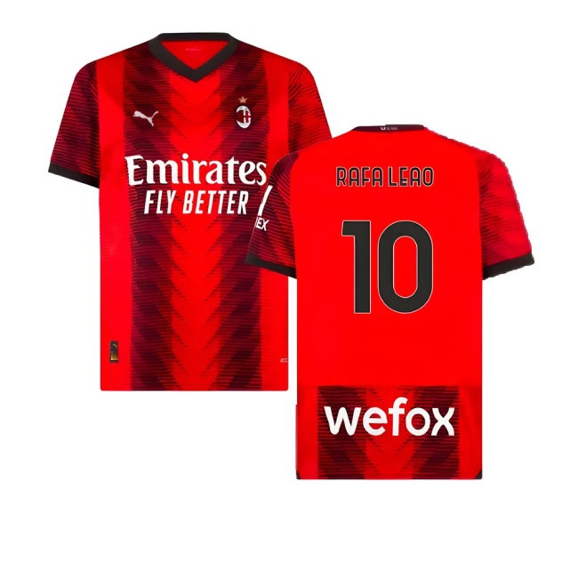 2023-2024 AC Milan Home Shirt (Rafa Leao 10) — Buy Online