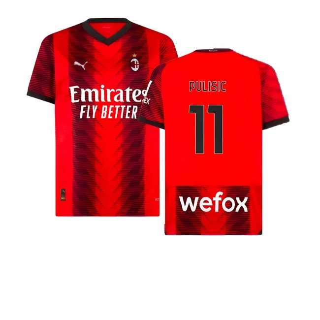 2023-2024 AC Milan Home Shirt (Pulisic 11) — Shop Now