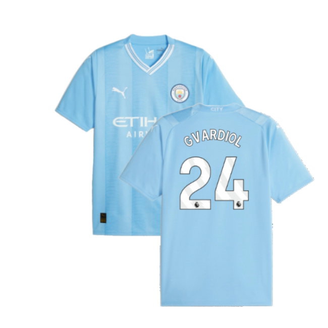 2023-2024 Man City Home Shirt (Gvardiol 24) — Shop Online