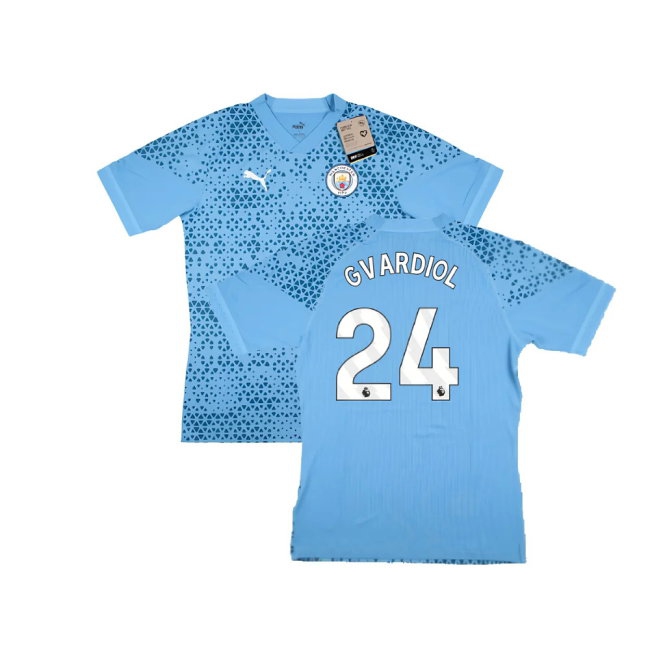 2023-2024 Man City Training Jersey Pro (Light Blue) (Gvardiol 24) — Buy Now