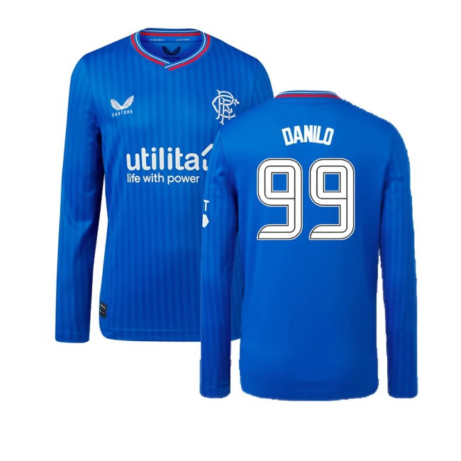 2023-2024 Rangers Long Sleeve Home Shirt (Kids) (Danilo 99) — Shop Online