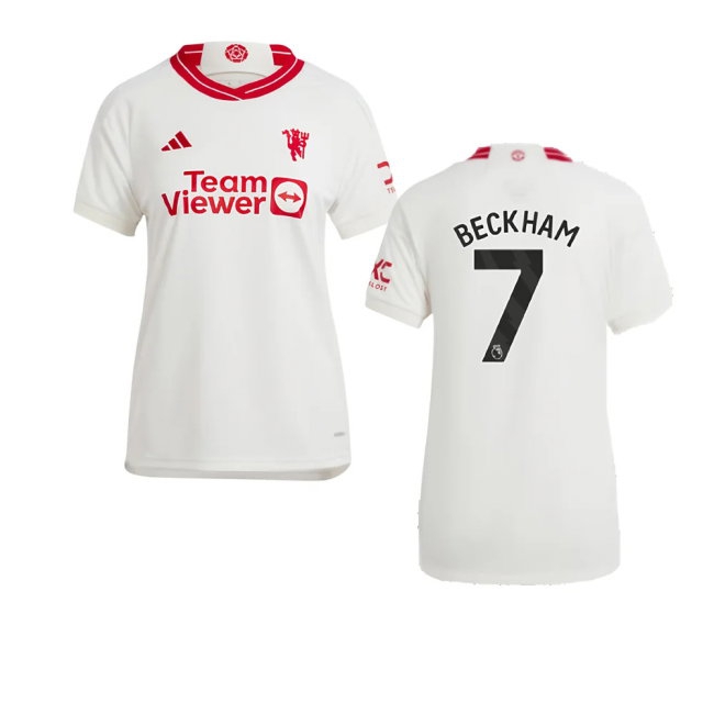 2023-2024 Man Utd Third Shirt (Ladies) (Beckham 7) — Shop Online