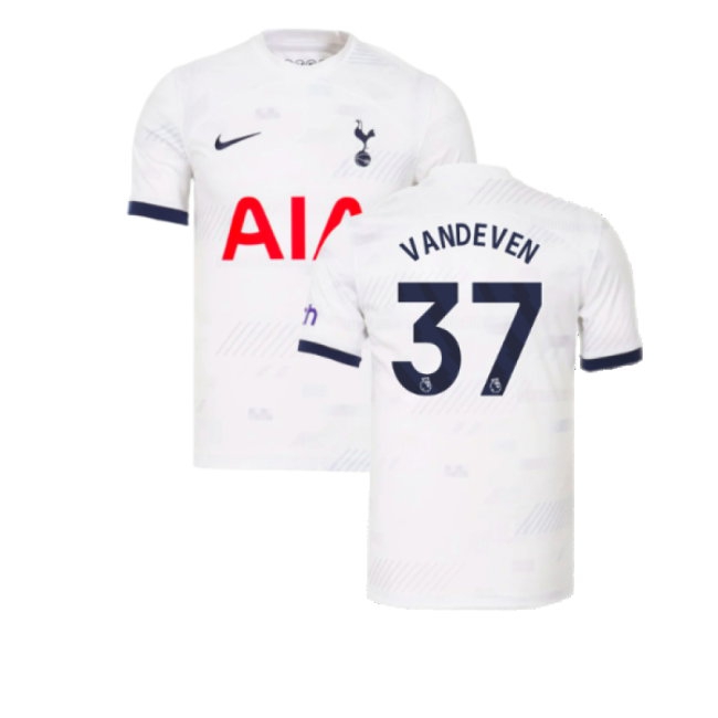 2023-2024 Tottenham Hotspur Home Shirt (Van De Ven 37) — Shop Online