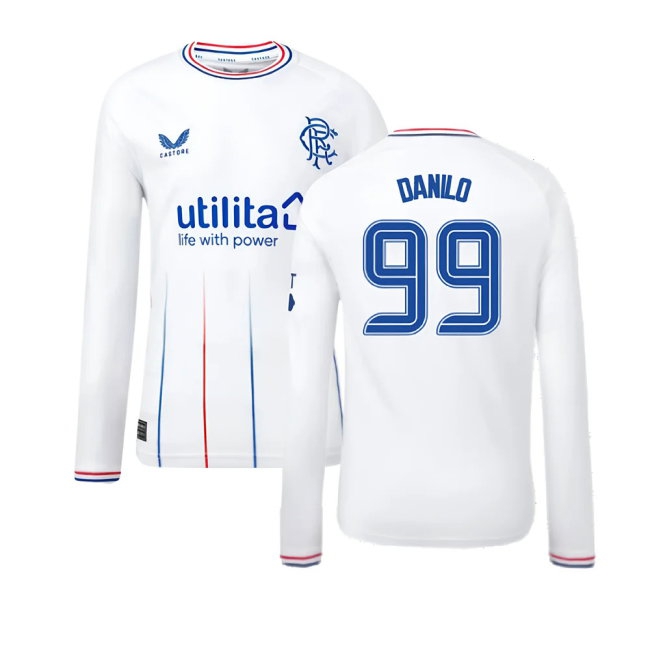 2023-2024 Rangers Away Long Sleeve Shirt (Kids) (Danilo 99) — Buy Online