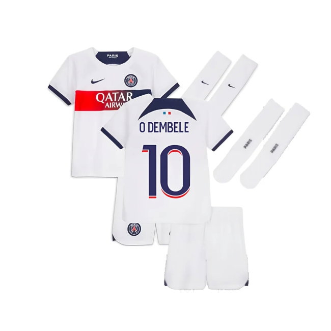 2023-2024 PSG Away Little Boys Mini Kit (O Dembele 10) — Shop Now