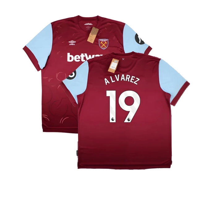 2023-2024 West Ham United Home Shirt (ALVAREZ 19) — Shop Now