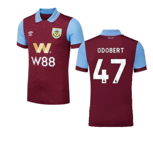2023-2024 Burnley Home Shirt (Odobert 47) — Shop Online