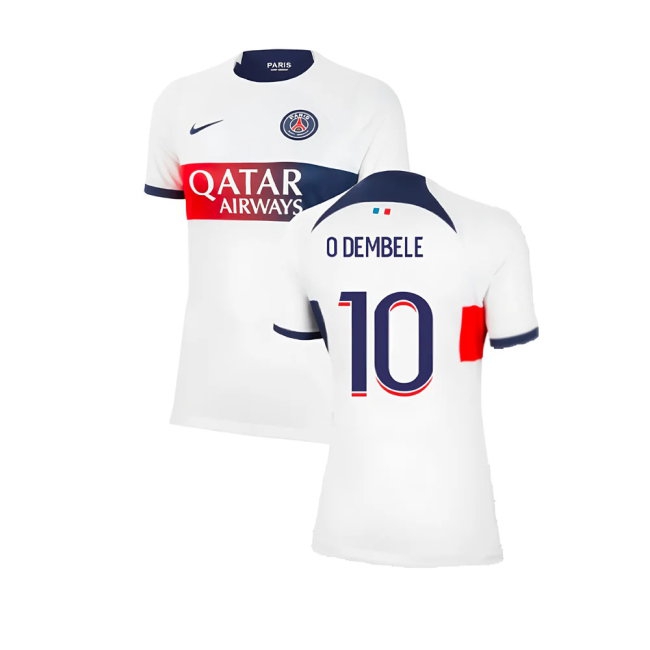 2023-2024 PSG Away Shirt (Womens) (O Dembele 10) — Shop Now