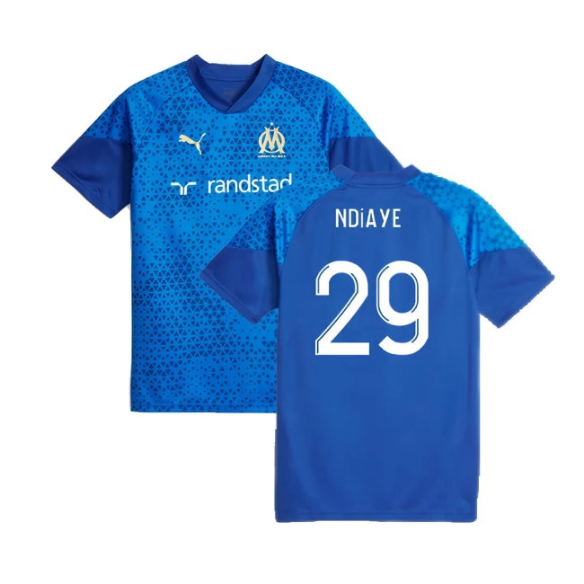 2023-2024 Marseille Training Jersey (Blue) (Ndiaye 29) — Buy Now