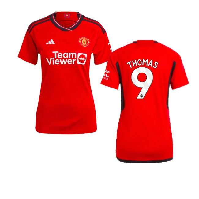 2023-2024 Man Utd Home Shirt (Ladies) (Thomas 9) — Buy Online