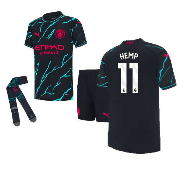 2023-2024 Man City Third Mini Kit (Hemp 11) — Shop Online