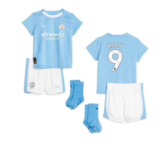 2023-2024 Man City Home Baby Kit (Kelly 9) — Buy Online