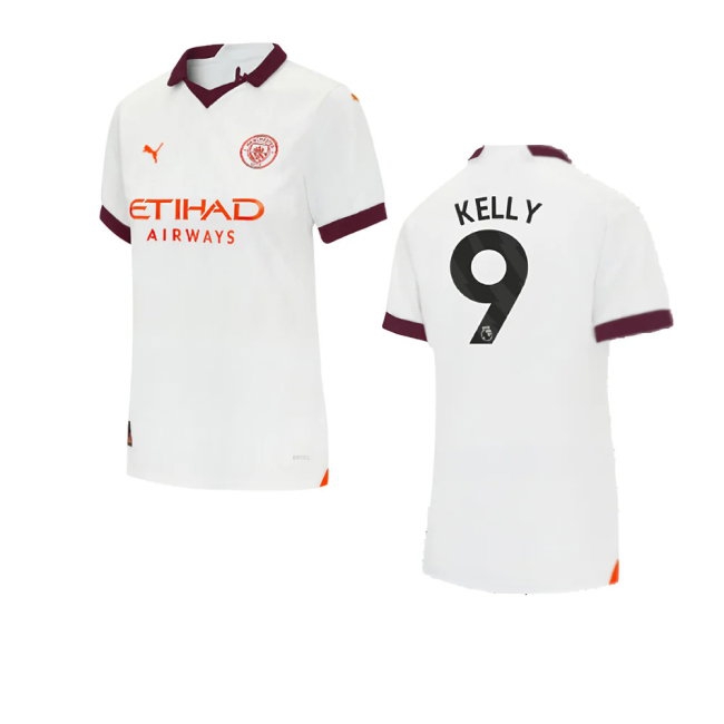 2023-2024 Man City Away Shirt (Ladies) (Kelly 9) — Buy Now