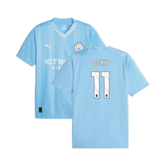 2023-2024 Man City Home Shirt (Doku 11) — Shop Now