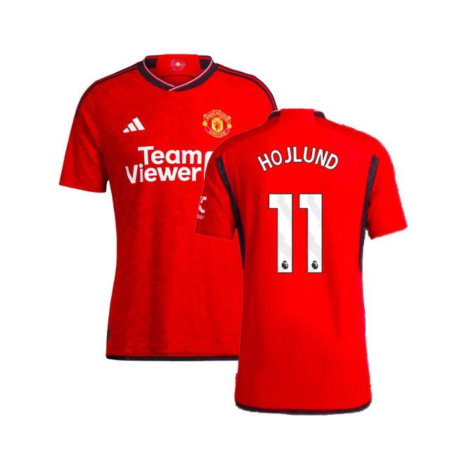 2023-2024 Man Utd Player Version Home Shirt (Hojlund 11) — Shop Online