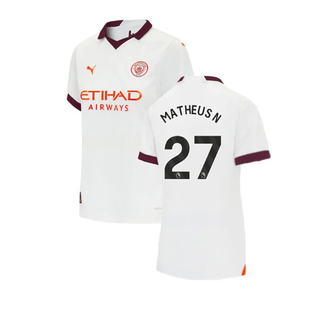 2023-2024 Man City Away Shirt (Ladies) (Matheus N 27) — Buy Online