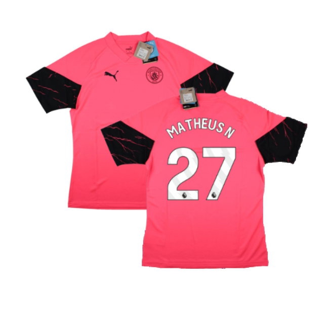 2023-2024 Man City Training Jersey (Sunset Glow) (Matheus N 27) — Shop Online