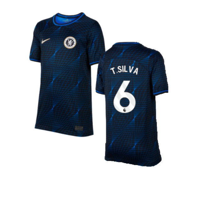 2023-2024 Chelsea Away Shirt (Kids) (T.SILVA 6) — Buy Online