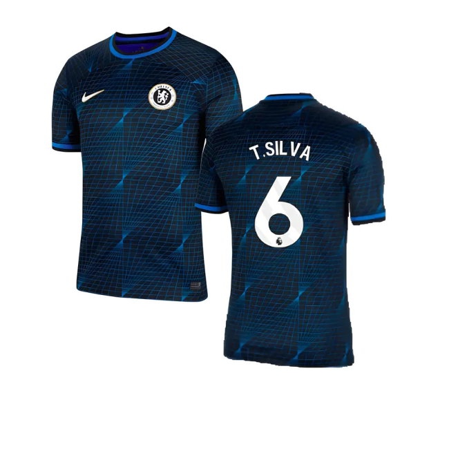 2023-2024 Chelsea Away Football Shirt (T.SILVA 6) — Shop Online