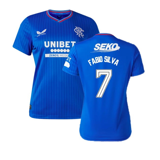 2023-2024 Rangers Home Shirt (Ladies) (Fabio Silva 7) — Shop Online