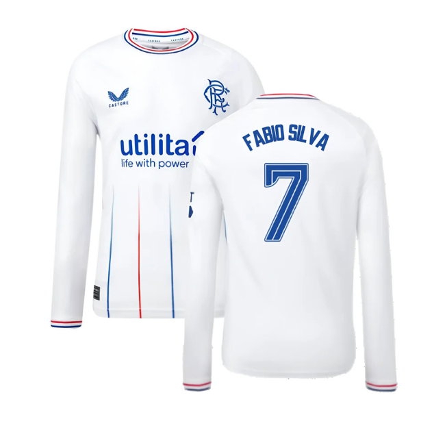 2023-2024 Rangers Away Long Sleeve Shirt (Kids) (Fabio Silva 7) — Shop Now