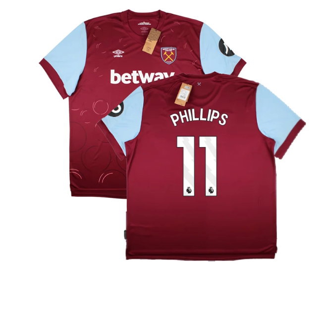 2023-2024 West Ham United Home Shirt (Phillips 11) — Shop Online