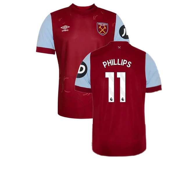 2023-2024 West Ham Home Shirt (Kids) (Phillips 11) — Buy Online