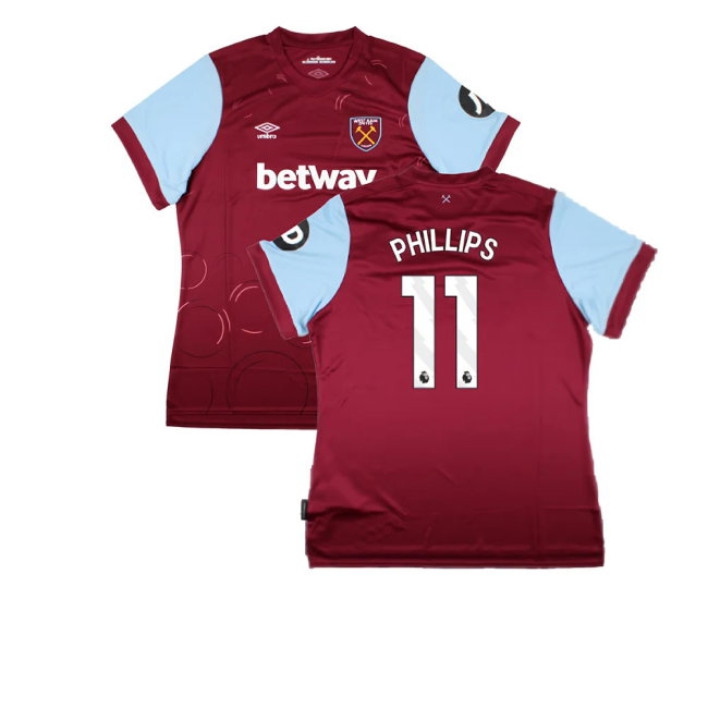 2023-2024 West Ham United Home Shirt (Womens) (Phillips 11) — Shop Online