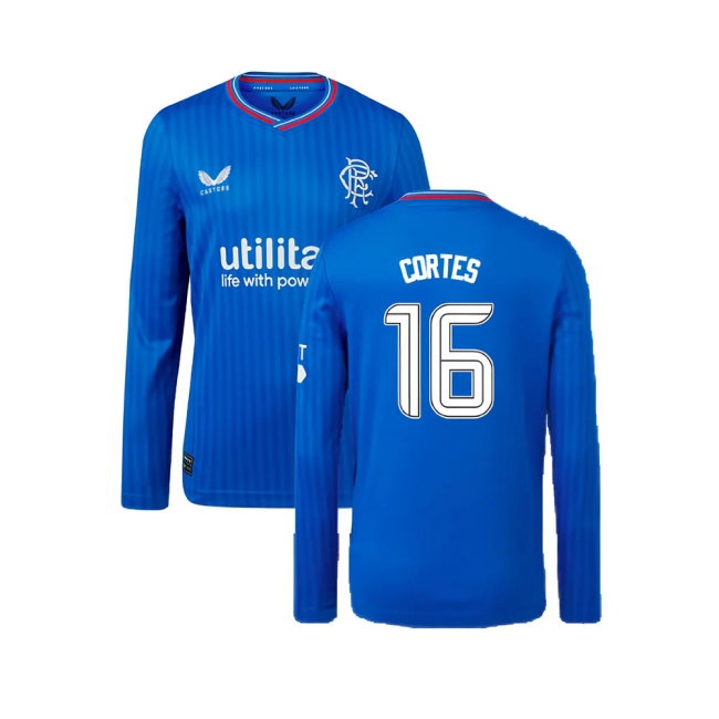 2023-2024 Rangers Long Sleeve Home Shirt (Kids) (Cortes 16) — Shop Online