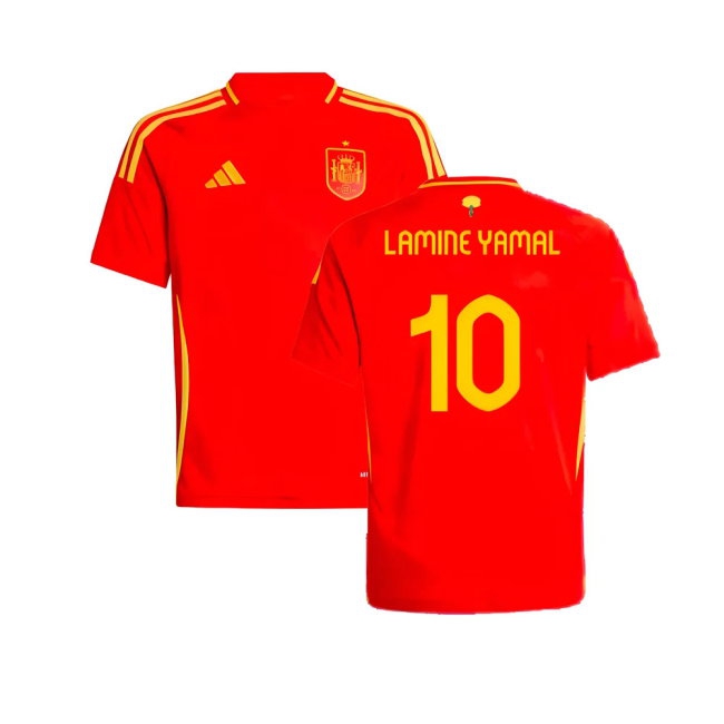 2024-2025 Spain Home Shirt (Kids) (Lamine Yamal 10) — Shop Online