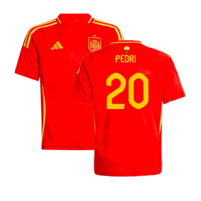 2024-2025 Spain Home Shirt (Kids) (Pedri 20) — Buy Now