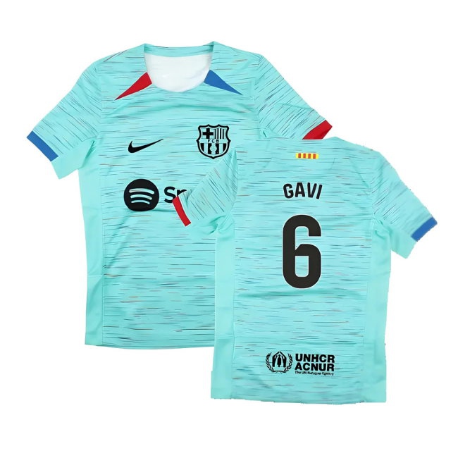 2023-2024 Barcelona Third Shirt (Kids) (Gavi 6) — Buy Online