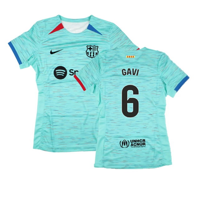 2023-2024 Barcelona Third Shirt (Womens) (Gavi 6) — Buy Online